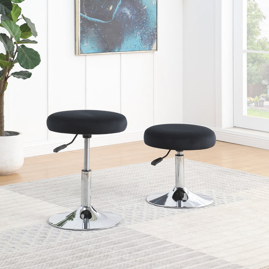 S2602 Stool Silver-Black
